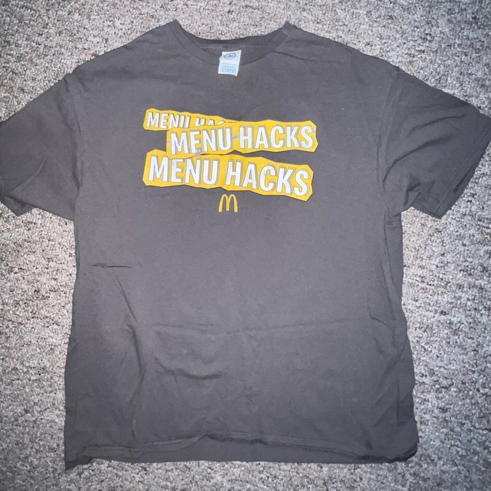 McDonald’s Menu Hacks official crew T-shirt XL​